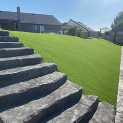 Rock&Turf - Concrete steps and artificial turf installation