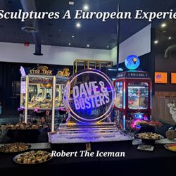 Ice Sculptures A European Experience - Dave & Busters Arcade & Sports Bar Logo Ice Sculpture