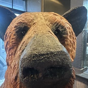 MacKenzie River Pizza Co. - The bear in the lobby. - Pizza Near Me - Whitefish, Montana