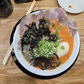 Hakata Ikkousha Ramen - Black Devil from the top - Ramen Near Me - Costa Mesa, California