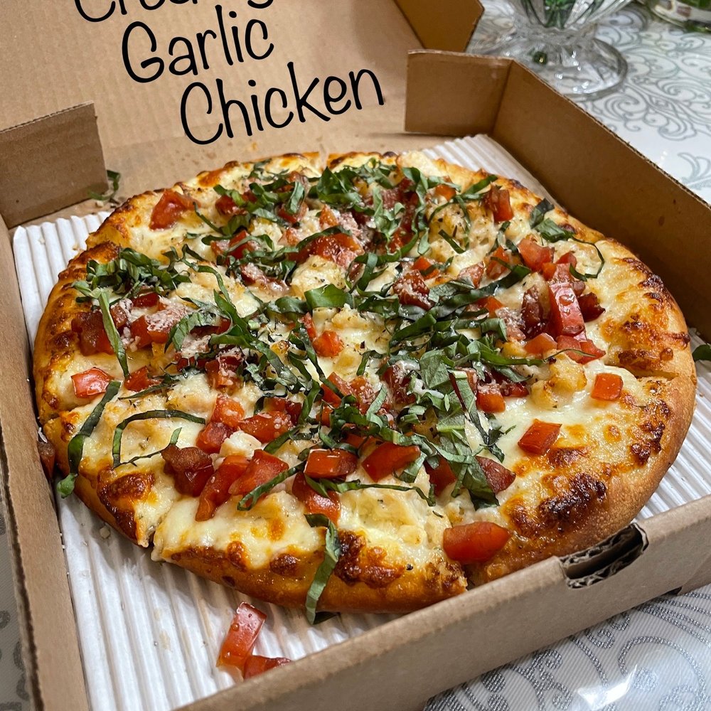 Legends Pizza - 14. Creamy Garlic Chicken Pizza - Pizza Near Me - Cupertino, California Legends Pizza - 14. Creamy Garlic Chicken Pizza - Pizza Near Me - Cupertino, California
