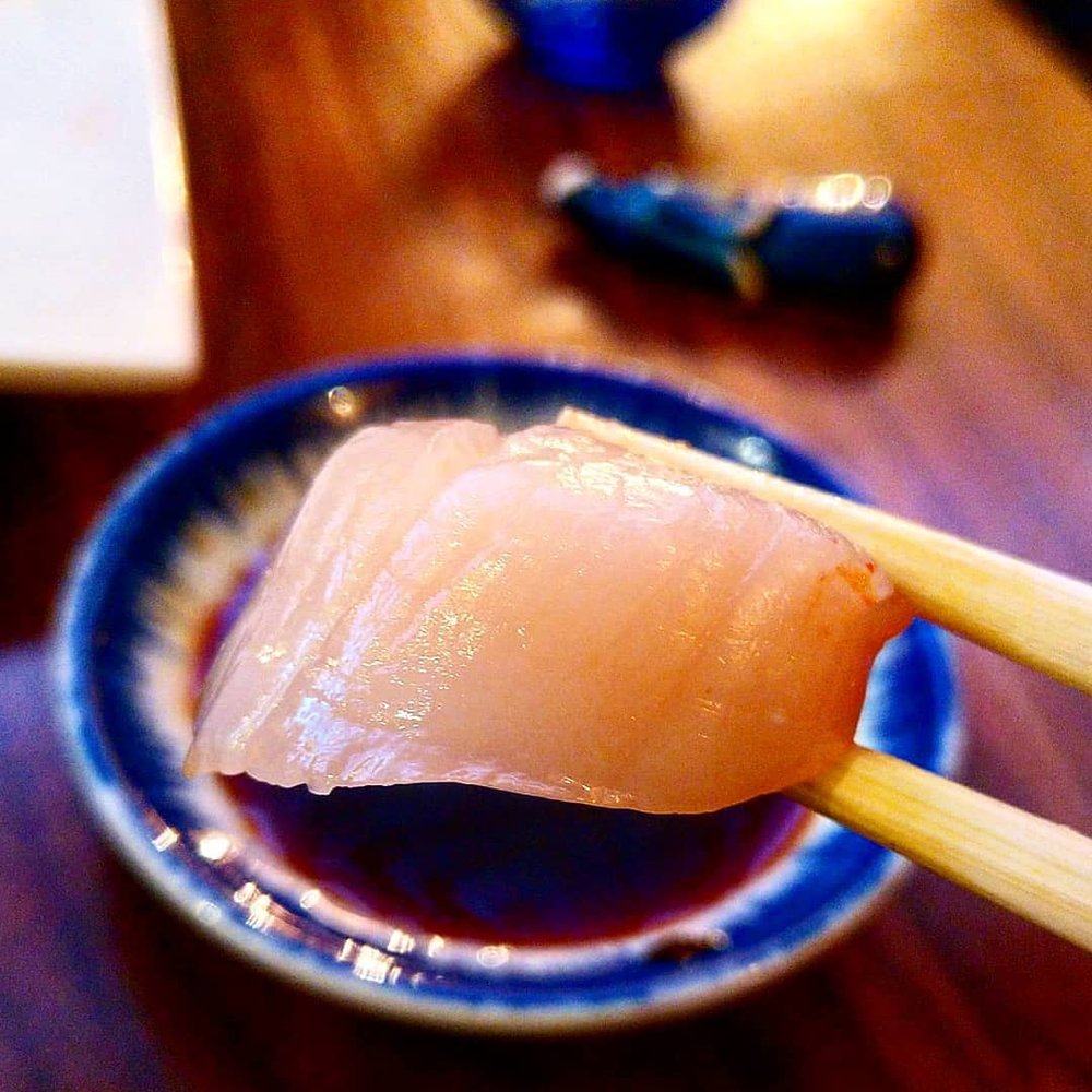 Aoyama Sushi Restaurant - Scallop was delish - Sushi Bars Near Me - Toronto, Ontario