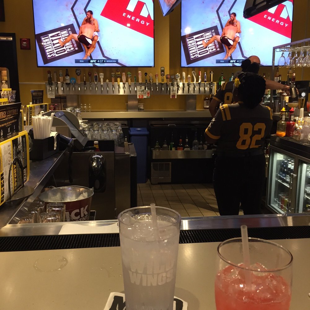 Buffalo Wild Wings - View from the bar. Lots of TVs as shown - Chicken Wings Near Me - Montgomery, Alabama Buffalo Wild Wings - View from the bar. Lots of TVs as shown - Chicken Wings Near Me - Montgomery, Alabama