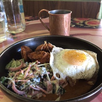 Root Down - The fried chicken with goat cheese biscuit smothered in mushroom gravy. - New American Near Me - Denver, Colorado Root Down - The fried chicken with goat cheese biscuit smothered in mushroom gravy. - New American Near Me - Denver, Colorado