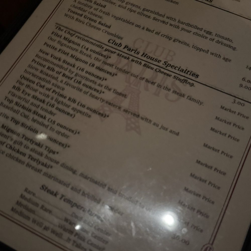 Club Paris - Steakhouses Near Me - Anchorage, Alaska Club Paris - Steakhouses Near Me - Anchorage, Alaska