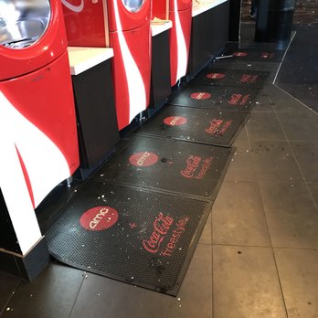 AMC Mesa Grand 14 - Popcorn everywhere, trash on counters. No customers around so the mess has been there - Cinema Near Me - Mesa, Arizona