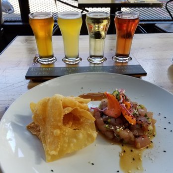 State Room - Poke appetizer and a flight of beers - Breweries Near Me - San Rafael, California State Room - Poke appetizer and a flight of beers - Breweries Near Me - San Rafael, California