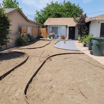 Valley Peak Landscape Services - Preparation for new rocks - Landscaping Near Me - Riverside, California