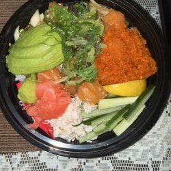 Hiroshi's Catering, Take-out & Deli - Salmon poke bowl