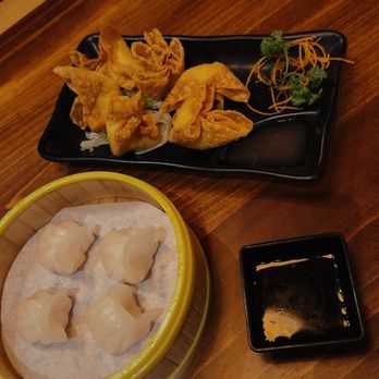 Sola Ramen And Sushi - Shrimp dumplings and crab rangoon - Ramen Near Me - Elgin, South Carolina Sola Ramen And Sushi - Shrimp dumplings and crab rangoon - Ramen Near Me - Elgin, South Carolina
