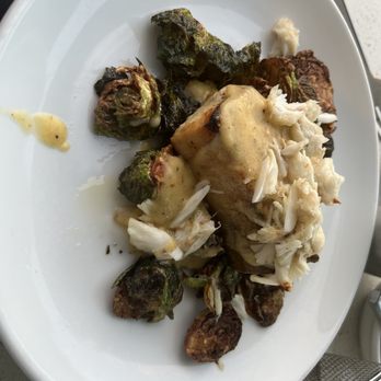 Prime Catch - Amazing swordfish with crispy Brussels crabmeat and hollandaise sauce - Seafood Near Me - Boynton Beach, Florida