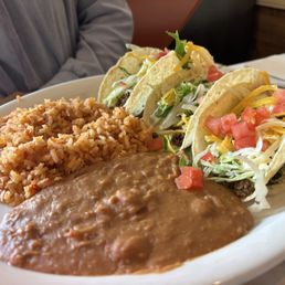 Crispy beef taco plate Crispy beef taco plate