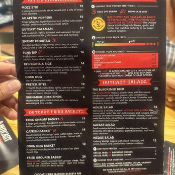 Outcast Bar And Grill - Menu - Bars Near Me - Santa Rosa Beach, Florida