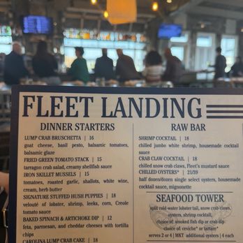 Fleet Landing Restaurant & Raw Bar - Menu - Seafood Near Me - Charleston, South Carolina Fleet Landing Restaurant & Raw Bar - Menu - Seafood Near Me - Charleston, South Carolina