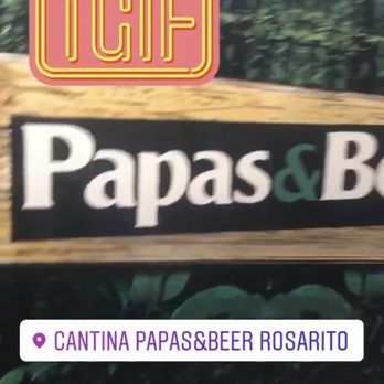 Papas & Beer - Just the logo of papas and beer that i post on istagram - Dance Clubs Near Me - Rosarito, BCN