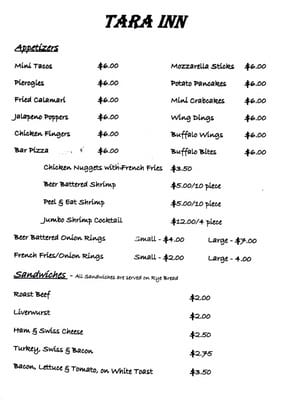 Menu photo 8 Tara Inn Port Jefferson, NY Menu photo 8 Tara Inn Port Jefferson, NY