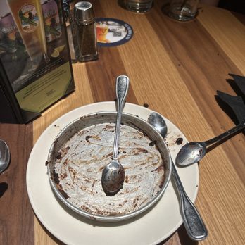 BJ's Restaurant & Brewhouse - Triple Chocolate Pizookie Made With GhirardelliGhirardelli - New American Near Me - Bakersfield, California