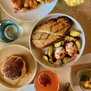 Waverly - Funfetti pancakes, avocado toast with burrata, chia seed pudding, Turkish poached eggs, fried egg brioche sandwich - Breakfast & Brunch Near Me - Cardiff, California
