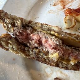 Under cooked patty melt Under cooked patty melt