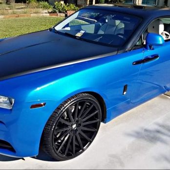 Kustom Kolorz - Matte Black top with Mettalic Gloss Blue bottom. - Auto Customization Near Me Kustom Kolorz - Matte Black top with Mettalic Gloss Blue bottom. - Auto Customization Near Me