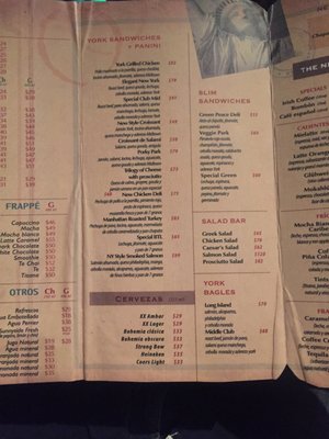 Menu photo 4 The Coffee York Puebla, PUE