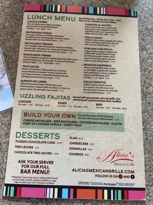 Menu photo 4 Alicia's Mexican Grille Spring, TX Menu photo 4 Alicia's Mexican Grille Spring, TX