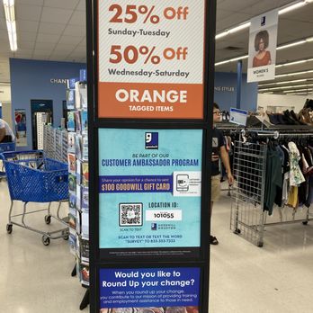 Goodwill Thrift Store & Donation Center - River Oaks - Ok. Orange Tags get discounts today - Thrift Stores Near Me - Houston, Texas
