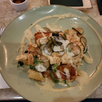 SURV Restaurant - Waffle (made of Mac snd cheese) and chicken - Wine Bars Near Me - Easton, Pennsylvania SURV Restaurant - Waffle (made of Mac snd cheese) and chicken - Wine Bars Near Me - Easton, Pennsylvania
