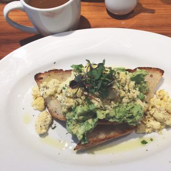 Sibling by Pushkin's - Vegan avocado toast and coffee with almond milk - New American Near Me - Sacramento, California Sibling by Pushkin's - Vegan avocado toast and coffee with almond milk - New American Near Me - Sacramento, California