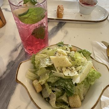 Antinoz Cafe - Cesar salad and fresca drink - Italian Near Me - San Antonio, Texas