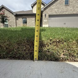 American Legend Homes - Front lawn grading