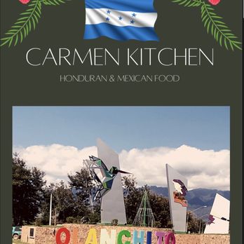 Carmen Kitchen - a picture of a sign in front of a flag - Mexican Near Me - Northglenn, Colorado Carmen Kitchen - a picture of a sign in front of a flag - Mexican Near Me - Northglenn, Colorado