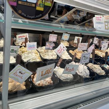 The Bagel Nook - So many cream cheese options - Breakfast & Brunch Near Me - Tampa, Florida