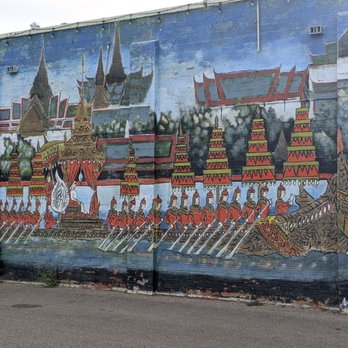 Orchid Thai Cuisine - Mural on the side of the building - Thai Near Me - Albuquerque, New Mexico