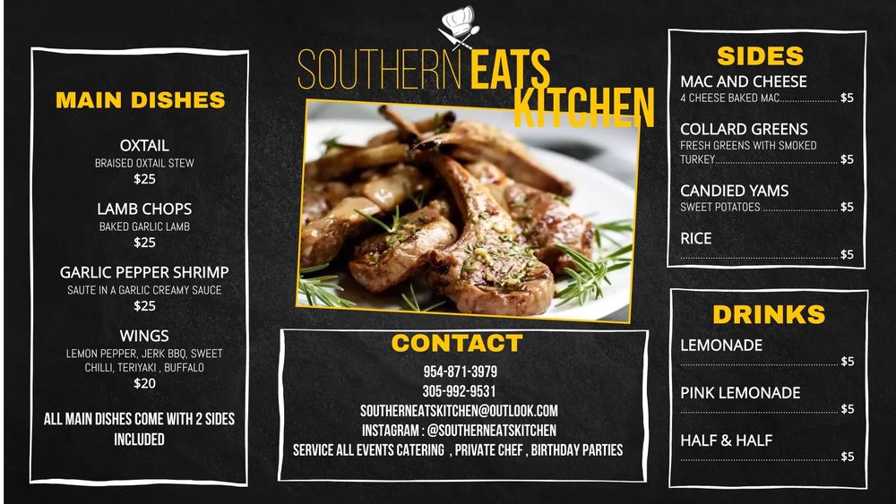SOUTHERN EATS KITCHEN Pompano Beach, Florida Food Delivery Services