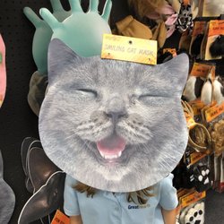 Spirit Halloween - Giant kitten face mask at Spirit Halloween