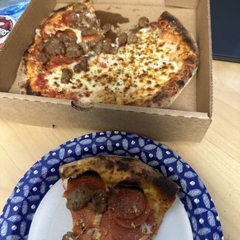 Pizza 360 - Pepperoni/ sausage and half cheese - Pizza Near Me Pizza 360 - Pepperoni/ sausage and half cheese - Pizza Near Me