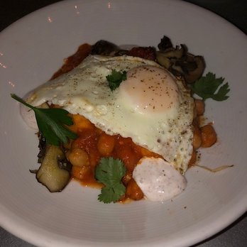 Mediterra Restaurant - Sweet potato and harissa chickpea bowl with fried egg - Italian Near Me - Princeton, New Jersey