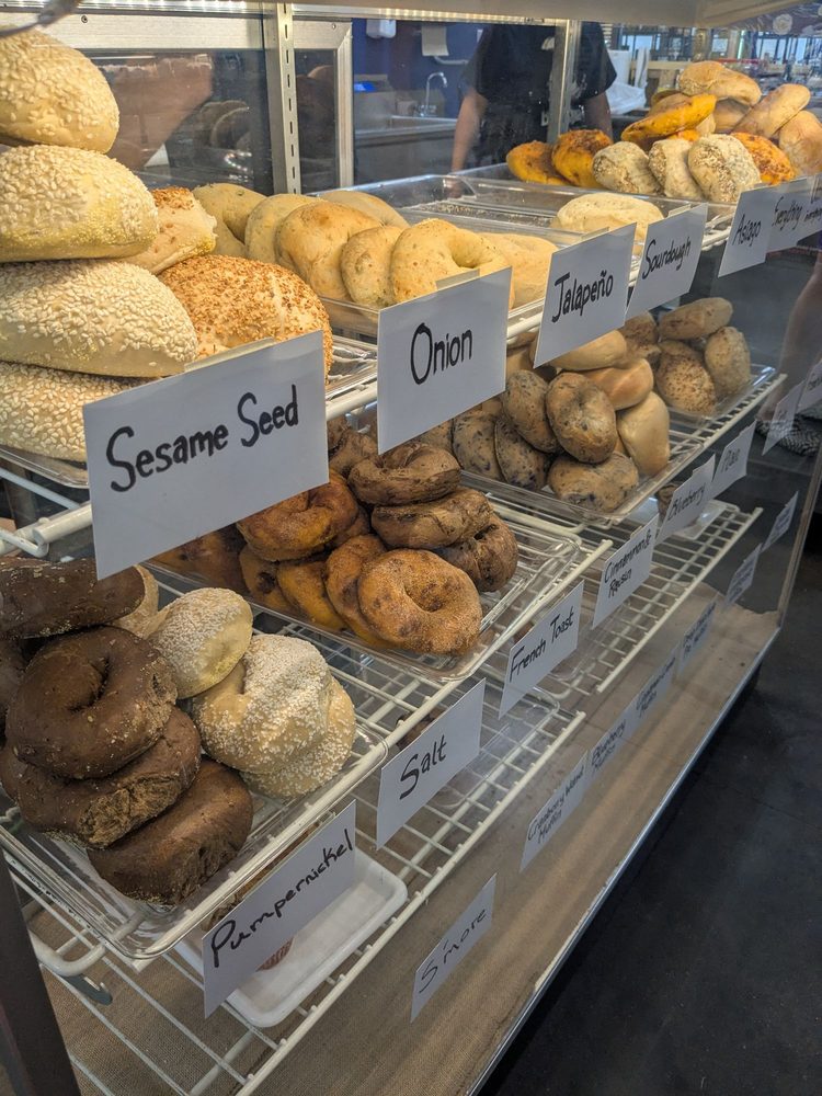 Food from Blues Bagels