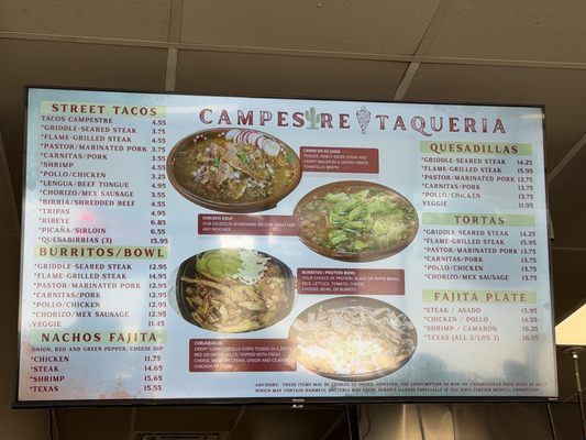 Menu photo 1 Campestre Taqueria Marietta, GA Menu photo 1 Campestre Taqueria Marietta, GA