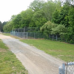 Bentley Field - You can see the batting cage on the right.