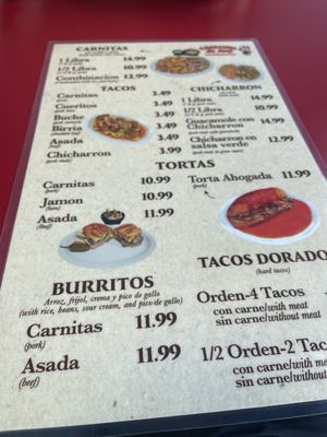 Menu photo 1 Carnitas el Rey North Las Vegas, NV