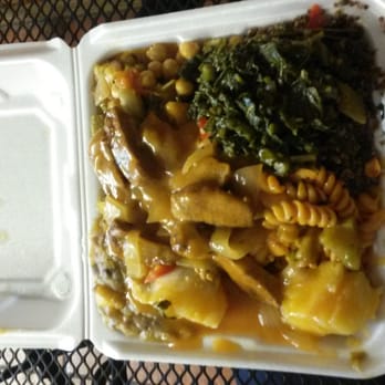 Treelion - Veggie Steak, Ital Stew, Chickpea Stew, Potato, Rasta Pasta, Callaloo, and Red Quinoa = DELICIOUS!!! - Vegan Near Me - Pembroke Park, Florida Treelion - Veggie Steak, Ital Stew, Chickpea Stew, Potato, Rasta Pasta, Callaloo, and Red Quinoa = DELICIOUS!!! - Vegan Near Me - Pembroke Park, Florida