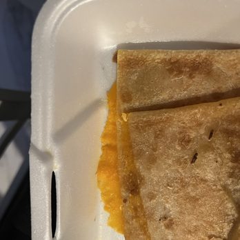 Santana's Mexican Food - This quesadilla was supposed to be a jack cheese not cheddar cheese - Mexican Near Me - Lemon Grove, California Santana's Mexican Food - This quesadilla was supposed to be a jack cheese not cheddar cheese - Mexican Near Me - Lemon Grove, California