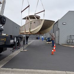 Ad-Lite Crane Service - At the warehouse near our shop.