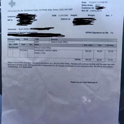 Oxygen Plus - What I paid in office at time I got replacement hose