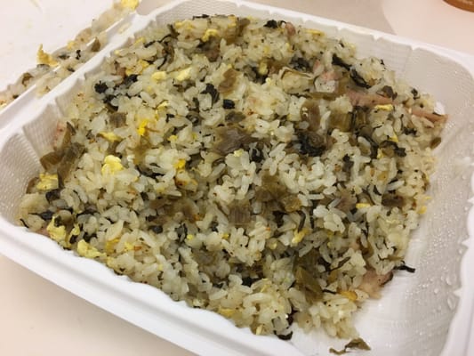 Photo of Hana - San Jose, CA, US. Mustard leaf fried rice with pork. I always get this... lol