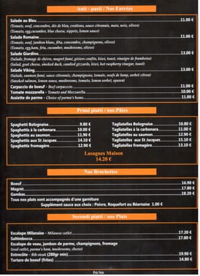 Photo of Il Giardino - Lège Cap Ferret, 33, FR. Nos Entrées, Pâtes, Brochettes et Plats.