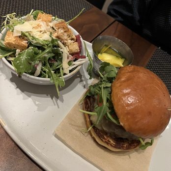 Plateia - Burgers anytime of day! Sub for a nice salad instead of fries - Mediterranean Near Me - Los Angeles, California Plateia - Burgers anytime of day! Sub for a nice salad instead of fries - Mediterranean Near Me - Los Angeles, California