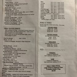Pine Lounge - Menu